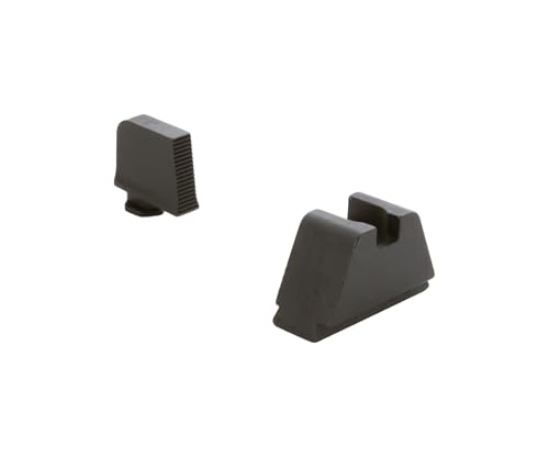 AMERIGLO Optic Compatible Sight Set for Glock - 3XL Tall Black Serrated .365 Front Flat Black .451 Rear