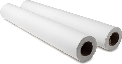 Image of Vakly Exam Table Paper - 18''X225' Disposable Smooth Barrier Cover Roll (2 Pack) 18 inch Wide Paper Rolls for Spas, Daycares, Doctors, Chiropractors, Examination and Massage Tables