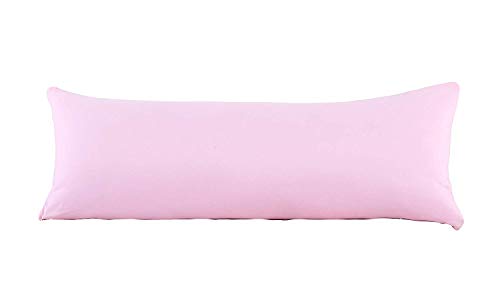 Image of Cotton 300 TC Pillow Cover, Full, Pink, 2 Pieces