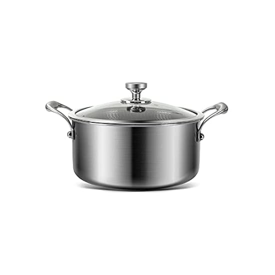 SDVantage 蒸し調理器具ストックポット、304ステンレススチール厚手スープポット/ノンコーティングポット/クッキングポット
