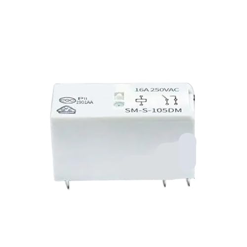 Relé SM-S-105D mini con alta capacidad de corte 16A 250V CA para control estable de 5V