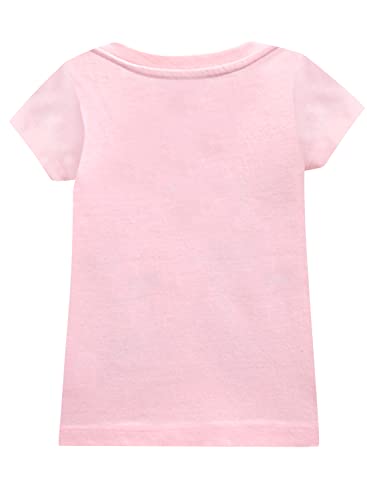 Image of A.T.U.N. (ALL THINGS UBER NICE) Girls Printed Round Neck Short Sleeve Regular T-Shirt