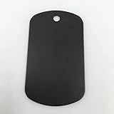 NUO RUI Colorful Rectangle Anodized Aluminum Stamping Blanks Discs for Craft Tags (Pack of 10)...