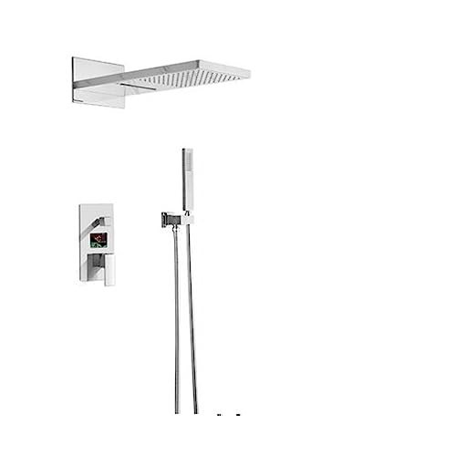 Robinet à affichage numérique pour colonne de douche cascade et ciel de pluie