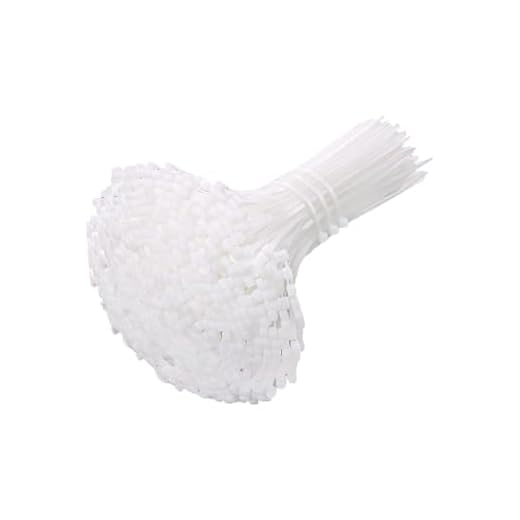 Zip Ties 100 Pack,White Cable Tie, Wire Ties for Indoor and Outdoor Use(4inch)