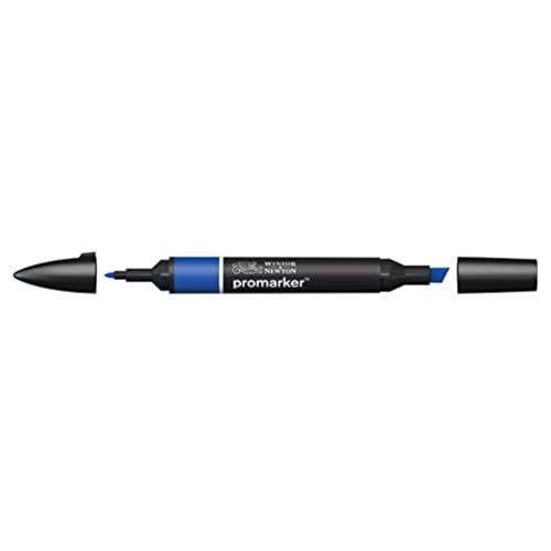 Image of Winsor & Newton Promarker, Alcohol Based Markers, Royal Blue (V264), Double Tipped Drawing Marker Set for Artists, Graphic Designers, Illustrators - Chisel & Fine Twin Tip, Streak Free Coverage