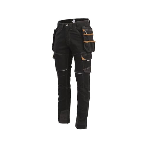Pantalon de travail Vicente North Ways noir et camel pour artisan
