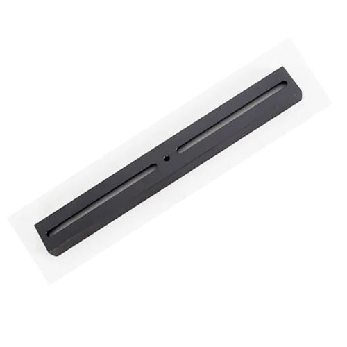 Plaque pour télescope télescopique noire de 300 mm avec vis et fente de guidage
