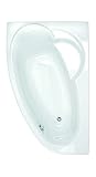 Bonde de vidage non fourni Baignoire Asymétrique Droite, 175cm x 110cm, Blanc, 130-200 L Capacité