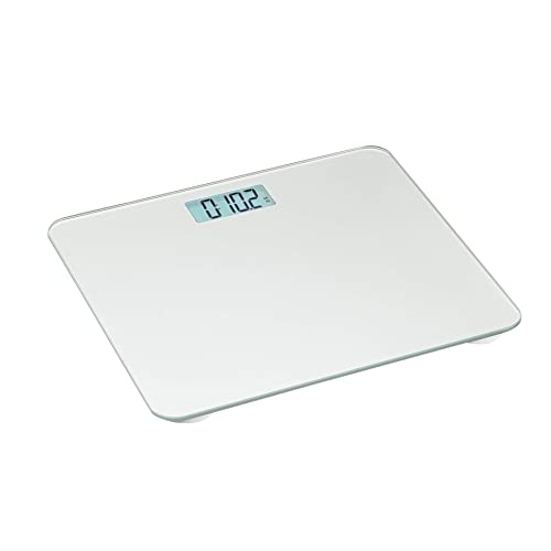 Amazon Basics Body Weight Scale - Auto On/Off Function, Silver