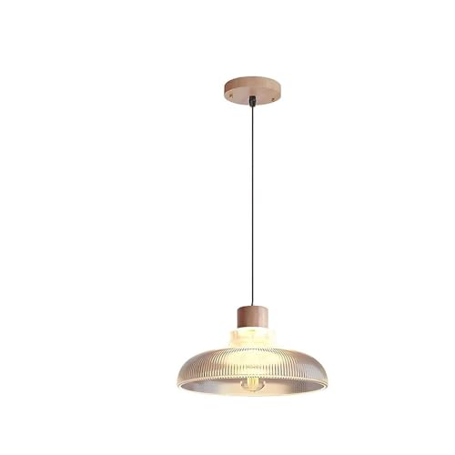 Lámpara colgante industrial vintage moderna Retro Transparent Glass Lampshade Pendant Light Bedroom Living Room Corridor Dining Room Study Chandelier E26/E27Base Pendant Lamp Para dormitorio, pasillo,