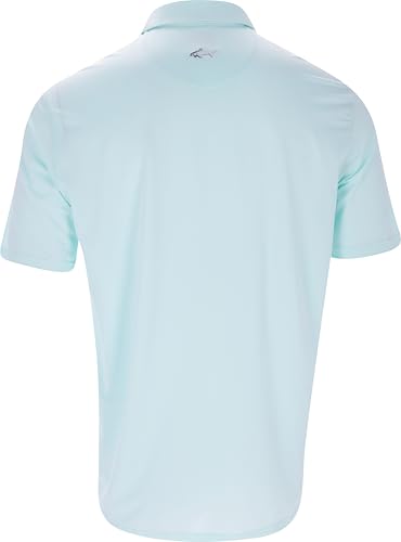Greg Norman Freedom Micro Pique Polo para Hombre Manga Corta Azul Ocean Breeze XL miniatura 2