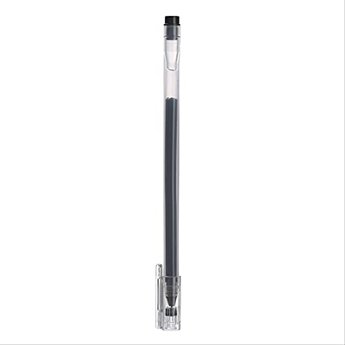 Stylo à bille noir 0.5 mm transparent pour bureau et écriture fluide, lot de 100 pièces