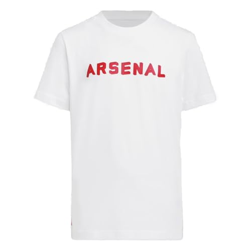 adidas Kids Unisex Soccer Arsenal Graphic T-Shirt, White