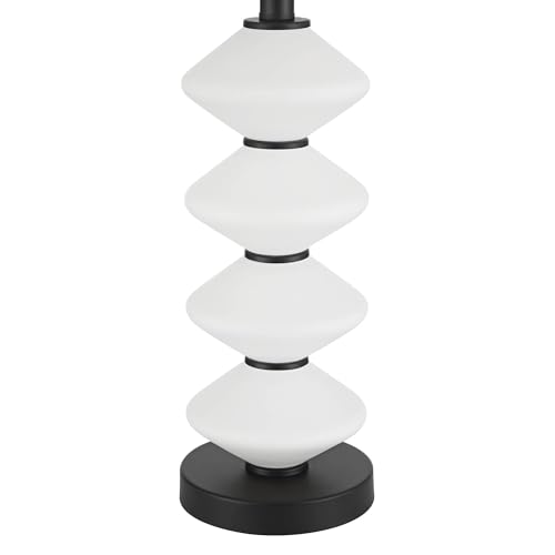 Lámparas de mesa Lucy modernas 26.5" set x2 blanco y negro miniatura 6
