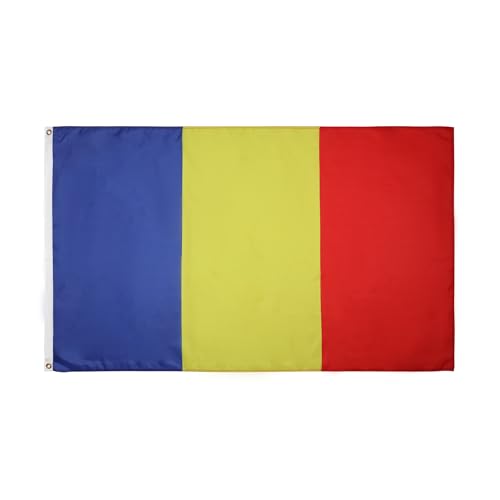 AZ FLAG - Drapeau Tchad - 150x90 cm - Drapeau Tchadien 100% Polyester Avec Oeillets Métalliques Intégrés - Pavillon 110 g