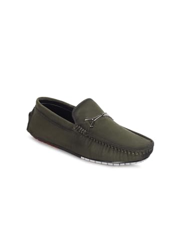 Image of AADI Men's Suede Leather Outdoor Casual Loafer Shoes