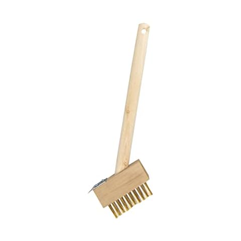 Steexu Wire Brush Patio Cleaner - Patio Weed Remover Tool For Block Paving - Patio Brush Wire With Scraper - Patio Weeder Tool Weed Brush - Decking Brush Cover