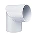 Produktbild INEFA Fallrohrbogen 80 Grad, PVC DN 75 Weiß Verbindungsstück Dachrinnenzubehör, einfache Steckmontage, Made in Germany