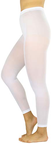 ToBeInStyle Women's Opaque Ankle Long Nylon Footless Fun Tights Pantyhose3