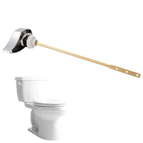 Image of Hibbent Toilet Handle Replacement Compatible with TOTOTHU004-CP Trip Lvr for ST701, CST854, CST884,Side Mount Toilet Flush Handle, Flush Tank Lever, Chrome