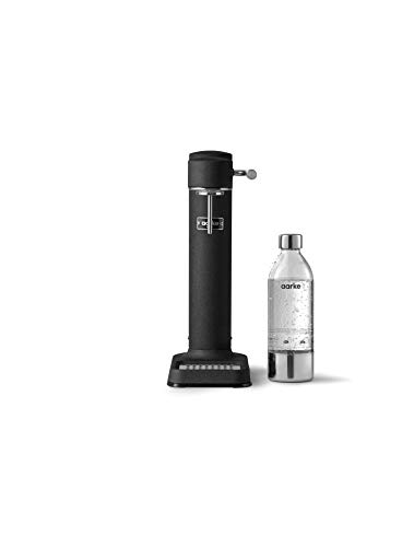 Aarke Carbonator 3, Sparkling Water Maker with Water Bottle, Matte Black Finish
