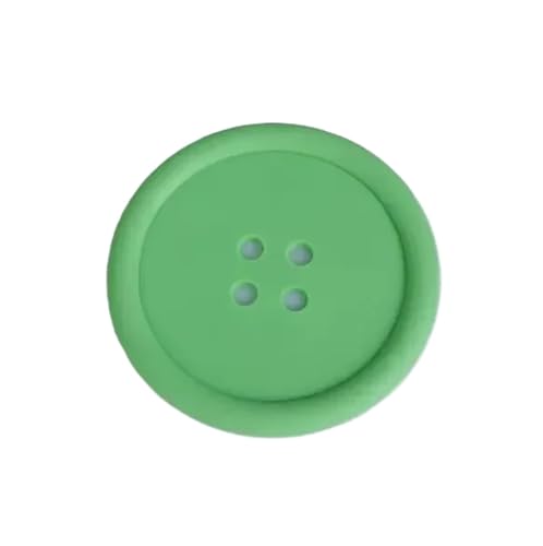 Creative Button Shaped Silicone Coasters, Non-Slip...