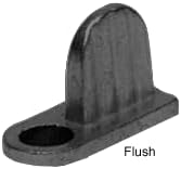 CRL WSC310BL-XCP100 Black Flush Die Cast Window Screen Clip - Bulk - Pack of 100