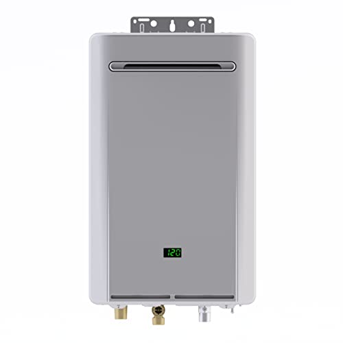 Image of Rinnai RE180eN Non-Condensing Natural Gas Tankless Water Heater, Up to 8.5 GPM, Outdoor Installation, 180,000 BTU
