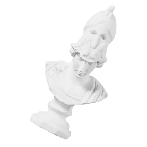 POPETPOP Statuetta Atena in Resina Bianca Busto Decorativo Realistici Scultura e Ufficio Pezzo D'arredo Unico Per Collezionisti e Amanti Dell'arte