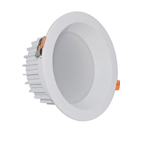 Sxxrdz 5W Encastré Downlight Plafonniers Spots LED, Salle De Bains Décoration De Cuisine Lavage Applique Blanc 3000K, Panneau Rond Downlight pour Couloir Scène Bureau Magasin Plafonnier Luminaire Cover
