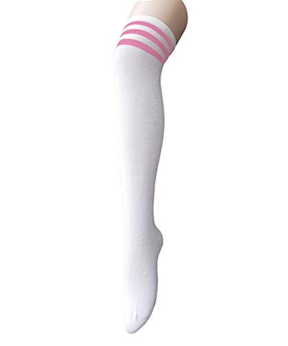 Image of Azue Women Non Slip Thigh High Socks Fashion Tube Stockings above Knee Cosplay Socks