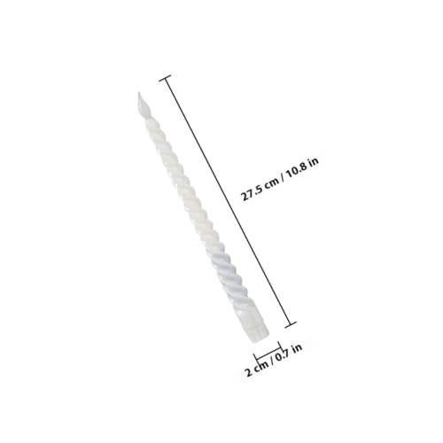 Velas cónicas en espiral LED de cera con llama realista pack de 6 unidades 2