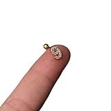 Jeyry Women Plata, 1 Pieza Número Pendientes Personalidad Cobre Charm Classic Tendy Unisex Piercing Jewelry Regalos de cumpleaños para Novia, Esposa, Hermana, Hija, Madre en