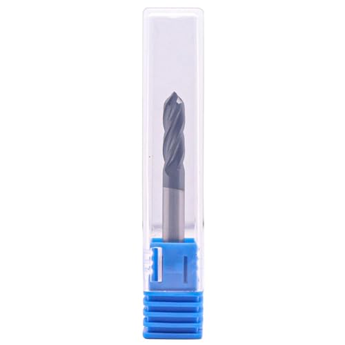 Image of BestParts 2Pcs 3 /16 inch 4-Flute 90 Degree Solid Carbide Drill Mill - AlTiN Coated, 90 Included Angle, 4 Flute, 3 /16 inch Cutting Diameter, 3 /16 inch Shank Diameter, 5 /8 inch Length of Cut, 2 inch Overall Length