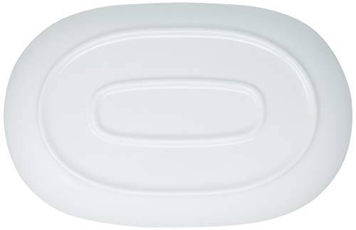 Travessa Oval Rasa Buffet, 26,2 x 17 x 2,6 cm, Branco, Haus Concept
