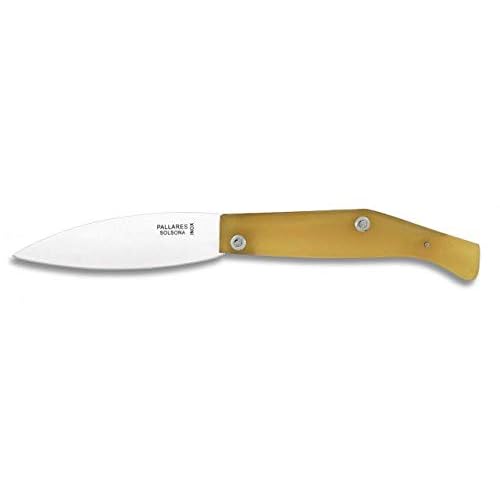 Navaja Nº2 INOX inoxidable Hoja 10 cm para Caza, Pesca, Camping, Outdoor, Supervivencia y Bushcraft Pallares Pallés 06055 + Portabotellas de regalo
