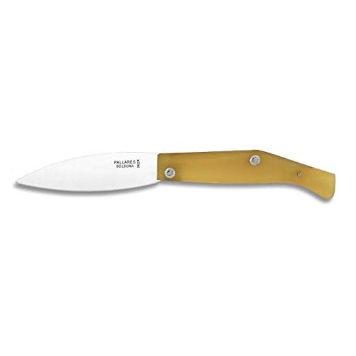 Navaja Nº2 INOX inoxidable Hoja 10 cm para Caza, Pesca, Camping, Outdoor, Supervivencia y Bushcraft Pallares Pallés 06055 + Portabotellas de regalo