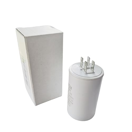30UF CBB60 Motor Run Capacitor 450VAC Volts Round Cylinder 4 Pins, Metallized Polypropylene Film Capacitor for Motor Run, Air Conditioners, Washing Machines, Operating Voltage Range 250V ~ 450V