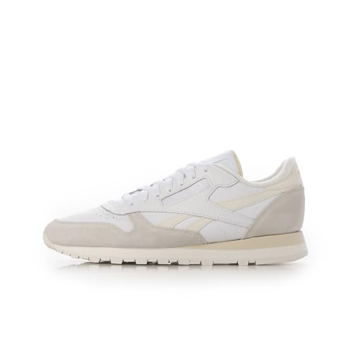 Image of Reebok Men's Classic Leather White /Chalk /Barely Grey Sneakers 100209480, 10