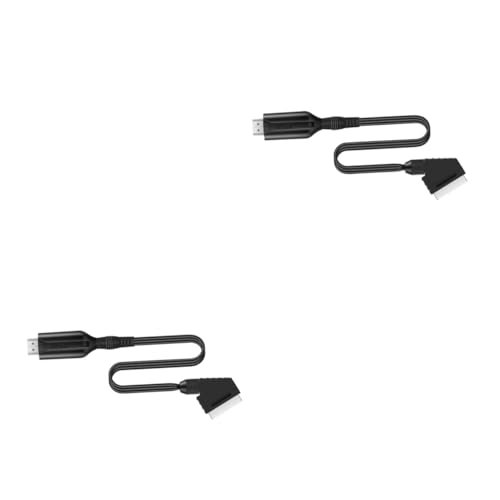 Angoily 2 Piezas Convierten La Señal Scart A Video Audio Scart A Adaptador De Video Diseño Simple