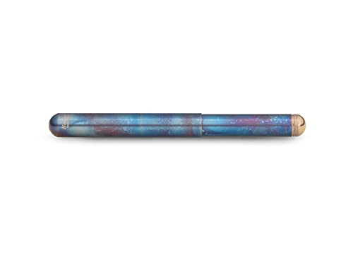 Kaweco Supra Fireblue 10002066 Pióro wieczne ze stali nierdzewnej, niebieskie, szerokość skoku, rozmiar BB, 16,5 cm