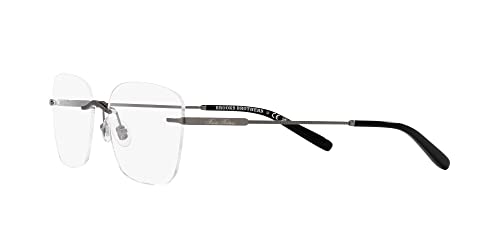 Image of Brooks Brothers Men's Bb1107t Titanium Rectangular Prescription Eyewear Frames