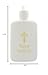 VILLAGE GIFT IMPORTERS Refillable Holy Water Bottles | White with Gold-Tone Cross and Lettering | Church Supplies | Portable for Home and Travel 4OZ.