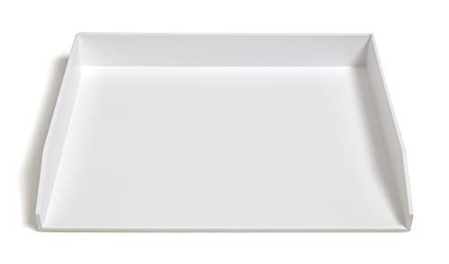 Staples TRU RED Side Load Stackable Plastic Letter Tray, White, 2/Pack (TR55291-CCVS)