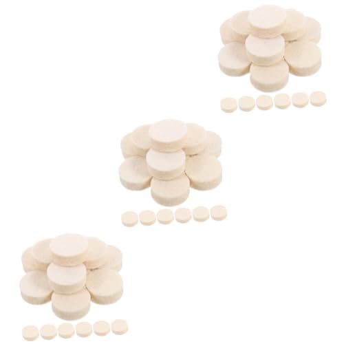 Cabilock 3sets Rotary Tool Polishing Wheel Wool Buffing Wheel Jewelry Polisher Head 100pcs*3