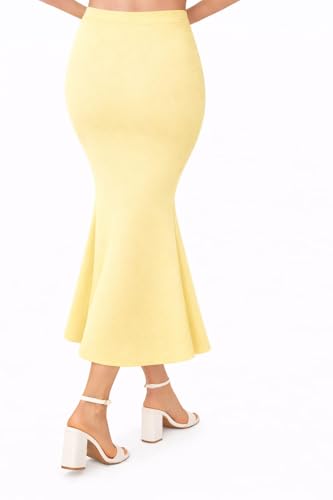 Image of Women's Seamless Cotton-Blend Saree Shapewear Petticoat - High-Waist Underskirt (S-XXL) - Fish-Cut, Breathable & Stretchable for Daily, Party