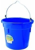 Little Giant Farm & Ag P20FBBLUE 20 Quart Blue Flat Plastic Bucket