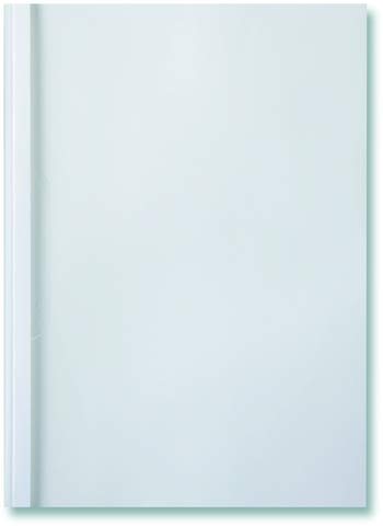 GBC® - Cartellina termica ThermaBind™ Standard, in cartoncino 240 g/m², copertina anteriore trasparente, A4, 30 mm, per 280 fogli, colore: Bianco opaco (50 pezzi), confezione da 50 pezzi