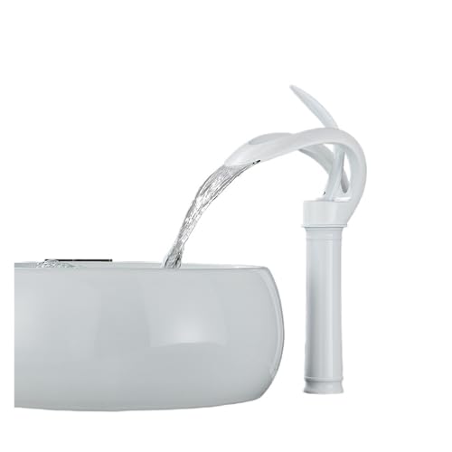 Robinet cascade chrome pour lavabo de salle de bain moderne